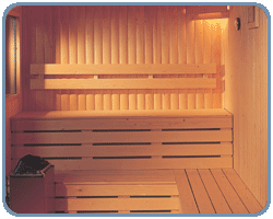 Sauna interior 